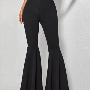 Black flare leggings